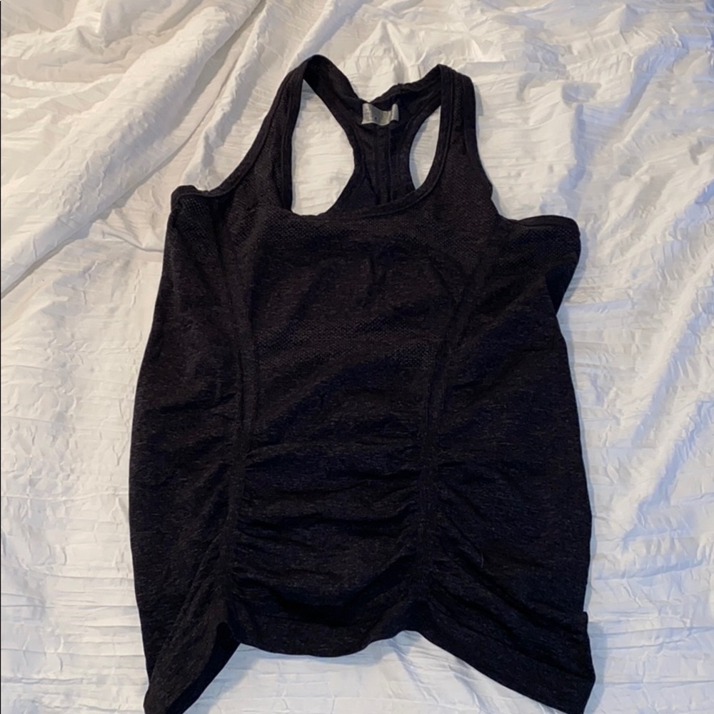 athleta sz s dark gray racerback tank